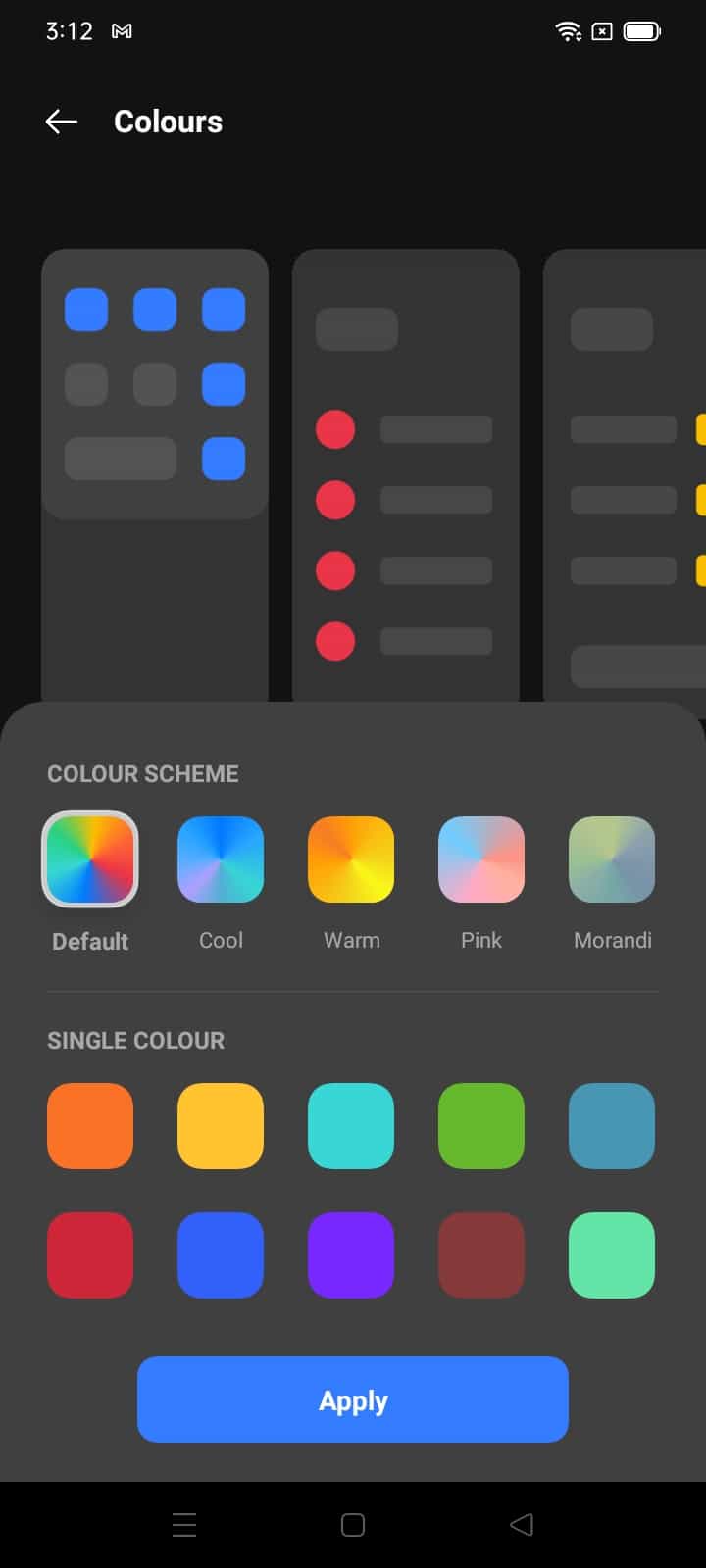 Colour Scheme Narzo 50A